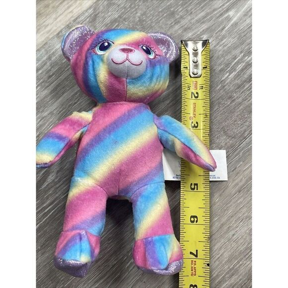 Build A Bear Small Rainbow Bear  Plush Stuffed Animal - Picture 3 of 6